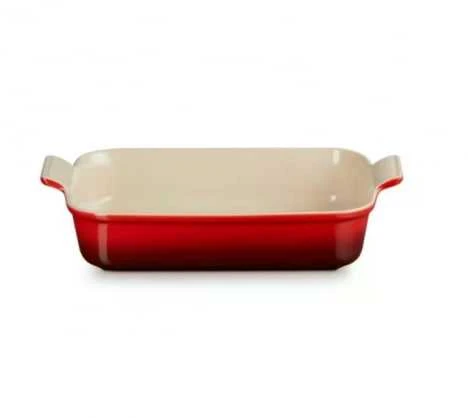 Le Creuset Stačiakampė „Heritage“ keramikos kepimo forma, 32 x 24 cm / 4 l, oranžinė 0843251103065