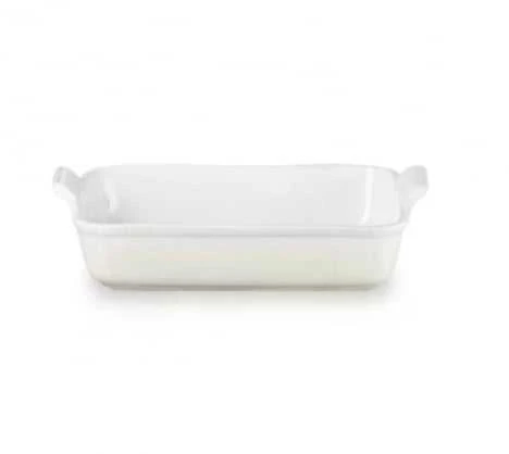 Le Creuset Stačiakampė „Heritage“ keraminė kepimo forma, 32 x 24 cm / 4 l, balta 0843251158133