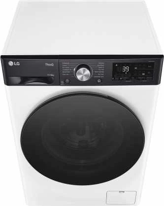 LG | Skalbimo mašina with Dryer | F4DR711S2H | Energy efficiency class A | Front loading | Skalbimo talpa 11 kg | 1400 RPM | Gylis 56.5 cm | Plotis 60 cm | Ekranas | LED | Drying system | Drying capacity 6kg | Steam function | Direct drive | Wi-Fi | Baltas