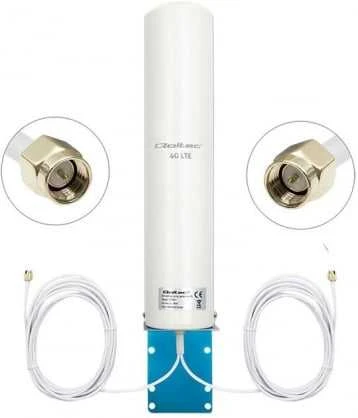 Qoltec Antena 4G LTE DUAL | 12dBi | įvairiakryptis | lauke