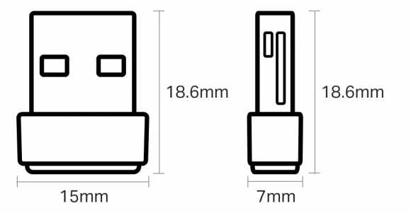 TP-LINK | AX1800 Nano dviejų dažnių „Wi-Fi 6“ USB adapteris | Archer TX20U Nano | USB 2.0