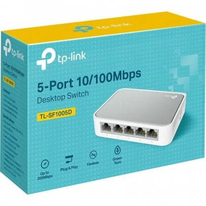 Šakotuvas TP-LINK 5 prievadų 10/100 Mbps komutatorius darbalaukio