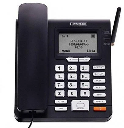 MAXCOM GSM stacionarus telefonas MM28DHS su SIM kortele