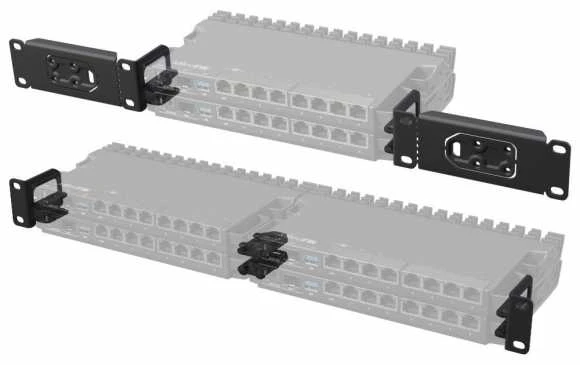 „MikroTik“ rinkinys RB5009/L009 įrenginiams montuoti 1U stelažuose | K-79