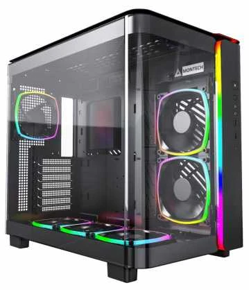 Montech KING 95 PRO Mid Tower, Tempered Glass, ARGB – Juodas