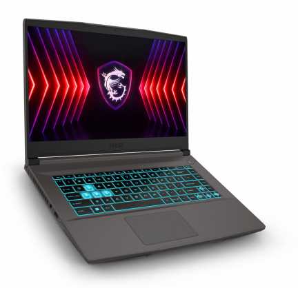 Žaidimų kompiuteris MSI Thin 15.6" FullHD IPS 144Hz / Intel Core i5-12450H iki 4.4Ghz / 16GB RAM / 512Gb SSD PCIe / GeForce RTX3050 4Gb / USB C / HDMI / WiFi AX / šviečianti klaviatūra / Windows 11
