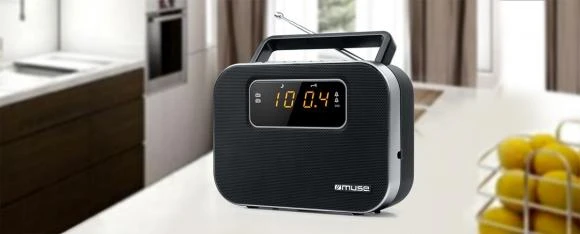 Muse Mūza | M-081R | Signalizacijos funkcija | 2 juostų PLL nešiojamas radijas | Juodas