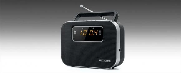 Muse Mūza | M-081R | Signalizacijos funkcija | 2 juostų PLL nešiojamas radijas | Juodas