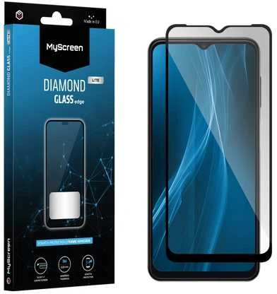 „MyScreen MS Diamond Glass Edge Lite FG“ Samsung Galaxy A025 A02s/A02 juodas „Full Glue“