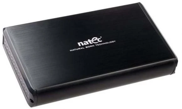 Kietasis diskas NATEC NKZ-0448 RHINO išorinis USB 3.0 korpusas skirtas 3,5 colio SATA HDD juodas aliuminis