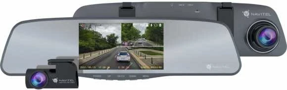 Navitel | Išmanusis galinio vaizdo veidrodėlis su DVR | MR255NV | IPS ekranas 5 colių; 960x480 | Žemėlapiai pridedami