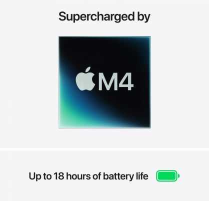 Nešiojamas kompiuteris „MacBook Air“ 13 colių įstrižainės „Apple M4 10C“ procesorius, „10C GPU“ / 16 GB / 512 GB SSD / vidurnakčio / RUS