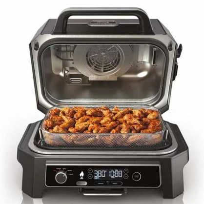 Ninja Woodfire Pro XL Elektrinis lauko grilis ir rūkyklė su išmaniąja kepimo sistema OG850EU