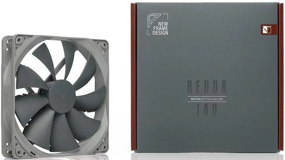 Noctua NF-P14S redux-900 su originalia pakuote