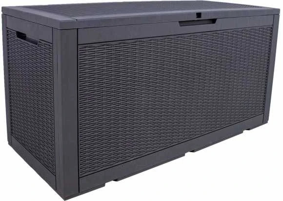 Home4You Storage box SAYA 122x54,5x63cm/380L, pilkas plastikas