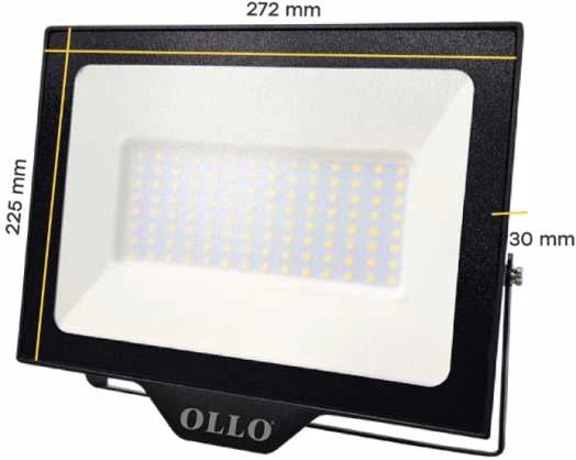 OLLO LED Prožektors 100W 4000K 10000lm IP65 SMD2835 CRI>80 PF>0.9 EEI:F