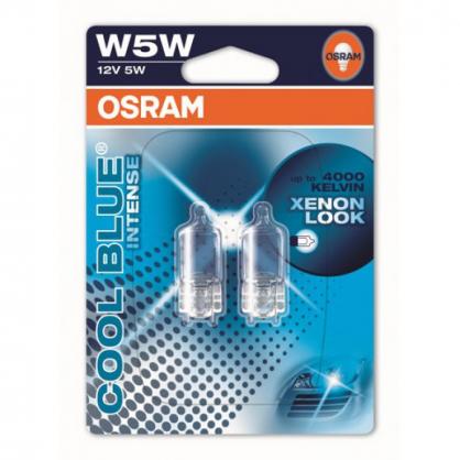 Osram lemputė W5W 5W Cool Mėlyna INTENSE NextGen. 4000K, 2825CBN-02B, 2vnt