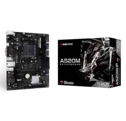 „Biostar A520MHP“ pagrindinė plokštė AMD A520, lizdas AM4, „micro ATX“