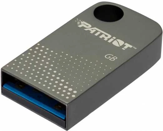 Patriot FLASHDRIVE Tab300 64GB USB 3.2 120MB/s, mini, aliuminio, sidabrinis