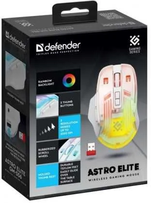 Pelė DEFENDER GM-213 THUNDER RF 1600dpi 8P Juodas