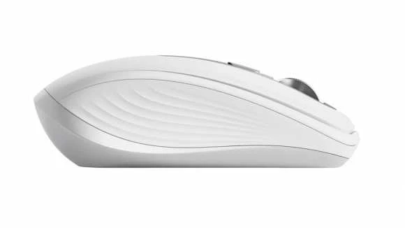 Belaidė pelė Logitech MX Anywhere 3S - RF belaidė + Bluetooth, lazerinis, 8000 DPI, Pale Pilkas (Baltas)