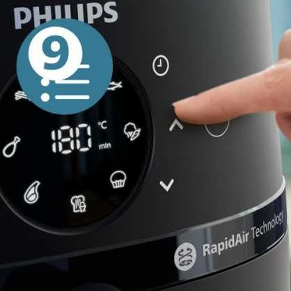 Gruzdintuvė Air fryer Philips AirFryer 2000 Series 4.2 l (sidabrinis)