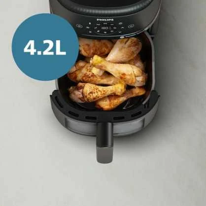 Gruzdintuvė Air fryer Philips AirFryer 2000 Series 4.2 l (sidabrinis)
