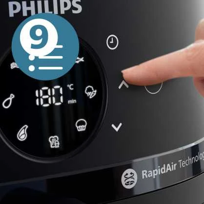 Philips 2000 serijos 6,2 l oro gruzdintuvė, sidabrinės spalvos (NA231/00)