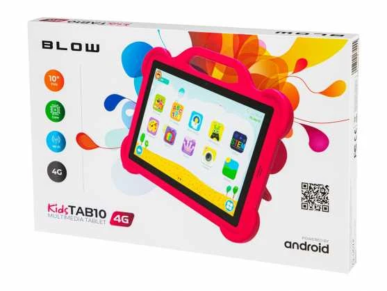 Planšetinis kompiuteris vaikams Blow KidsTAB10 4G, 4/64GB rožinės spalvos