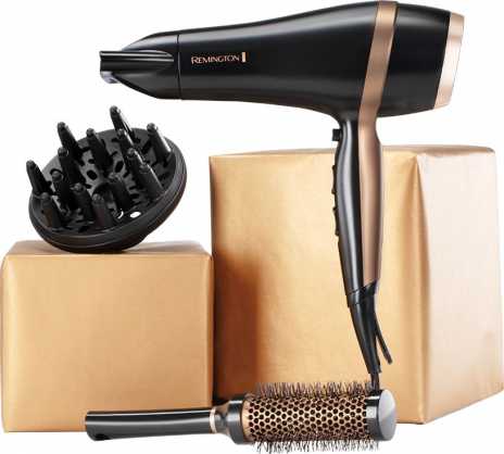 Plaukų džiovintuvas Remington Salon Smooth Set Juoda