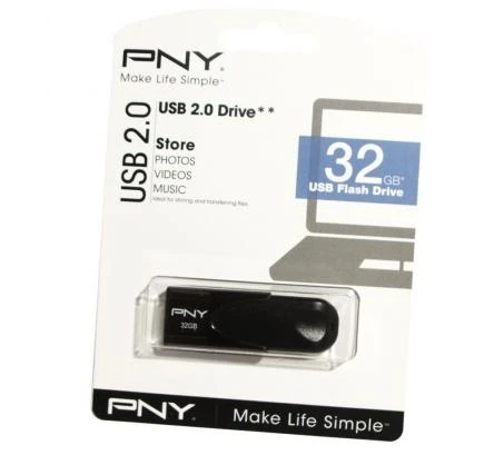 PNY USB-Stick Attaché 4 2.0 32GB skaitymas 25MB/S rašymas 8MB/S