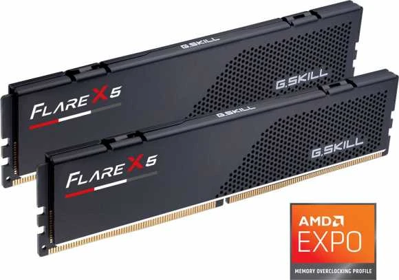RAM G.Skill | Flare X5 | 32 vnt. rinkinys (16 GB x 2) GB | DDR5 | 6000 MHz | Kompiuteriai/serveriai | Registracijos Nr. | ECC Nr.