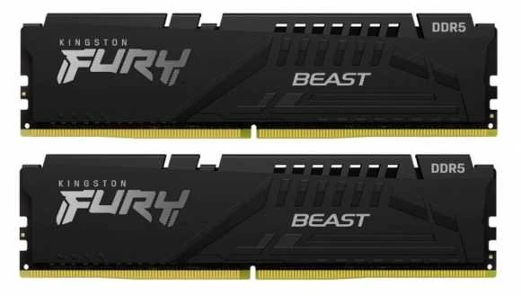 Kingston 64GB 6000MT/s DDR5 CL30 DIMM (2 vnt. rinkinys) FURY Beast Juodas EXPO