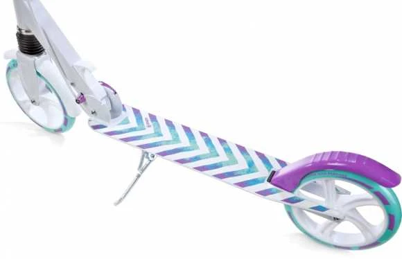Aliuminis paspirtukas RAVEN PASTELLE PRO su dideliais 20 cm. ratais Handbrake and front suspension