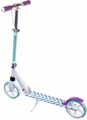 Aliuminis paspirtukas RAVEN PASTELLE PRO su dideliais 20 cm. ratais Handbrake and front suspension