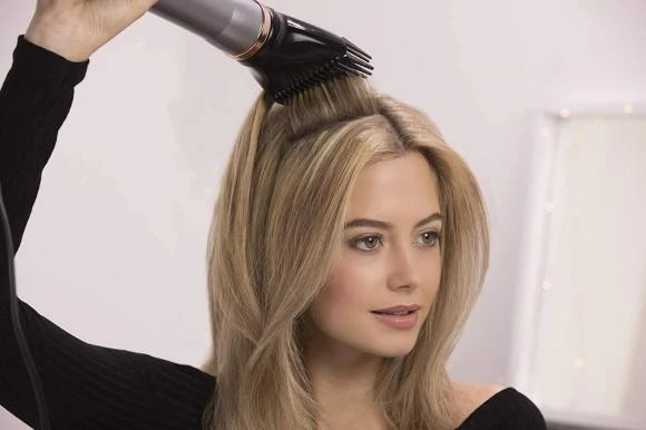 Remington Keratin Protect Rotating Air Styler | AS8810 | Keraminė šildymo sistema | Šildymo lygių skaičius 2 | 100 W | Pilkas/Juodas