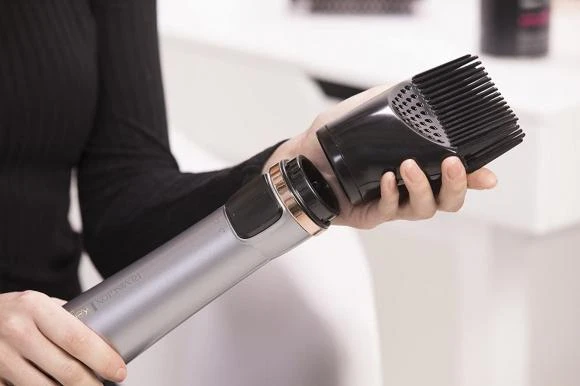 Remington Keratin Protect Rotating Air Styler | AS8810 | Keraminė šildymo sistema | Šildymo lygių skaičius 2 | 100 W | Pilkas/Juodas