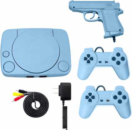 Riff RF-2GUN retro konsolė su 22 8 bitų žaidimais su 2 vairasvirtėmis + žaidimo pistoletu
