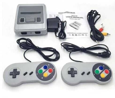 RoGer SFC620-LD Super Mini SFC Gamin konsolė / 620 retro 8 bitų žaidimai / 2x žaidimų pultai