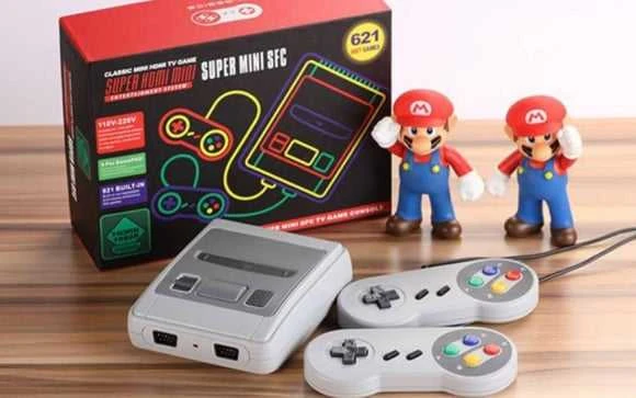 RoGer SFC620-LD Super Mini SFC Gamin konsolė / 620 retro 8 bitų žaidimai / 2x žaidimų pultai