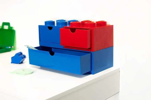 LEGO Brick 4 Desk Drawer raudona