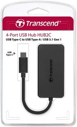 Transcend USB-C šakotuvas originalioje pakuotėje