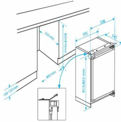 Šaldytuvas BEKO BU1154HCN (Nemokamas pristatymas)