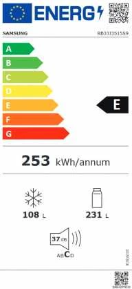 Šaldytuvas Samsung RB33J3515S9/EF