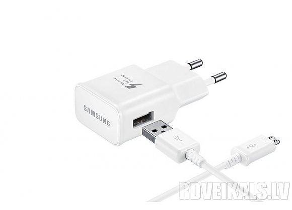 Samsung kelioninis įkroviklis TA20EWEU microUSB 2A (Baltas)