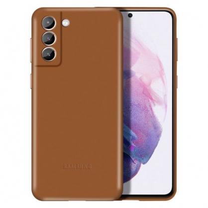 Dėklas VG996LAE odinis dangtelis, skirtas Samsung Galaxy S21 Plus rudas (rudas)