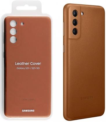 Dėklas VG996LAE odinis dangtelis, skirtas Samsung Galaxy S21 Plus rudas (rudas)