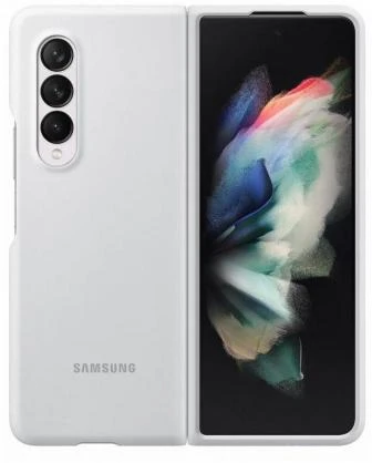 PF926TWE Silikoninis dėklas skirtas Samsung Galaxy Fold 3 (Baltas)