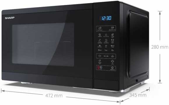 Mikrobangų krosnelė Sharp YC-MG252AE-B, 25L + Grilius
