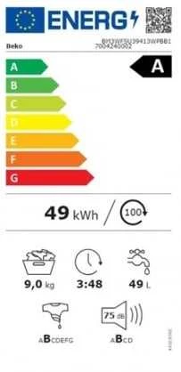 Skalbimo mašina BEKO BM3WFSU39413WPBB1
